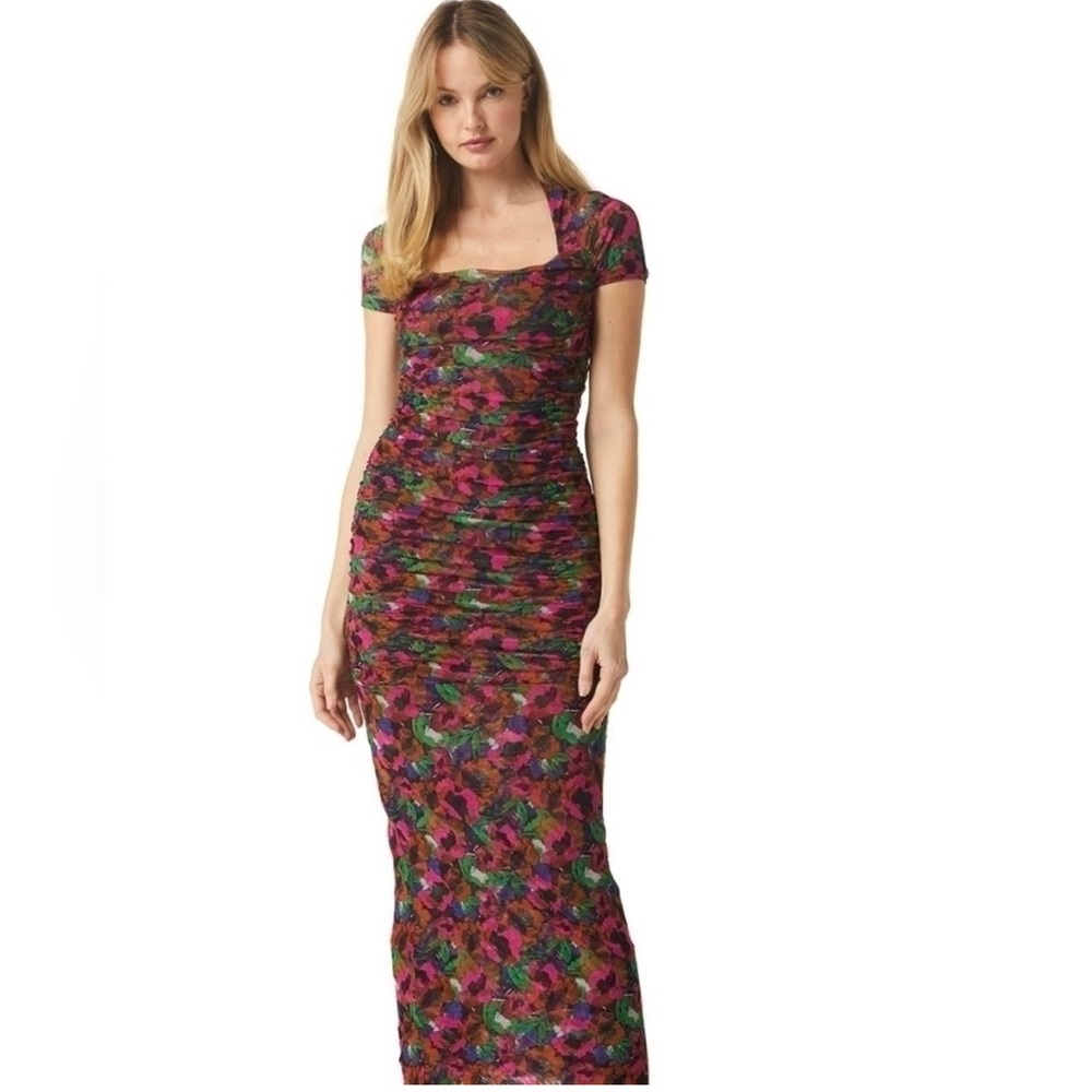 Misa Los Angeles Vibrant Floral Maxi Dress